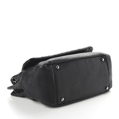 Chanel Calfskin Diamond Stitch Accordion Flap Black 4 of 10
