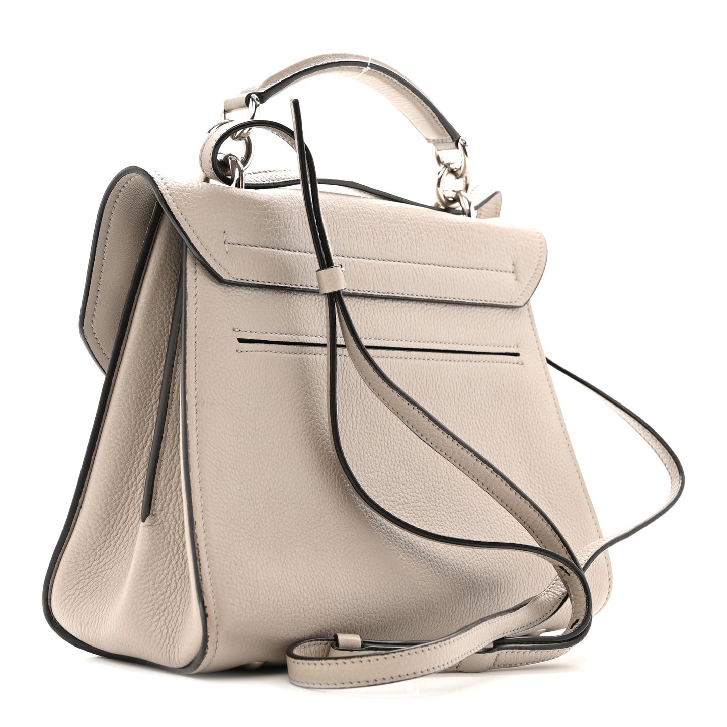 Calfskin Small Margot Top Handle Satchel Grey