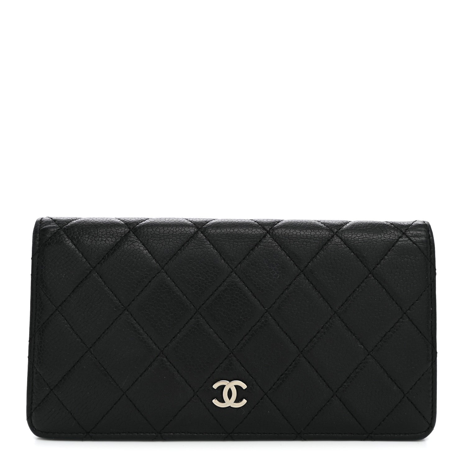 Chanel Caviar Quilted Yen Wallet Black 1 of 9