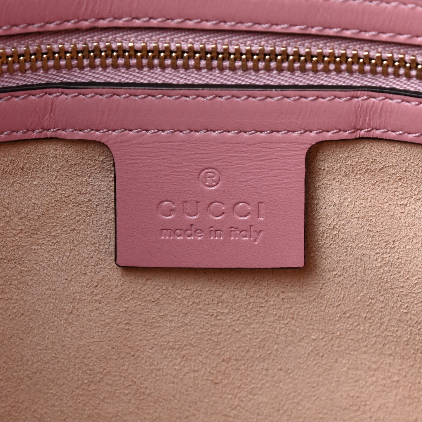 Guccissima Signature Linea A Foldover Tote Rose Baby Candy