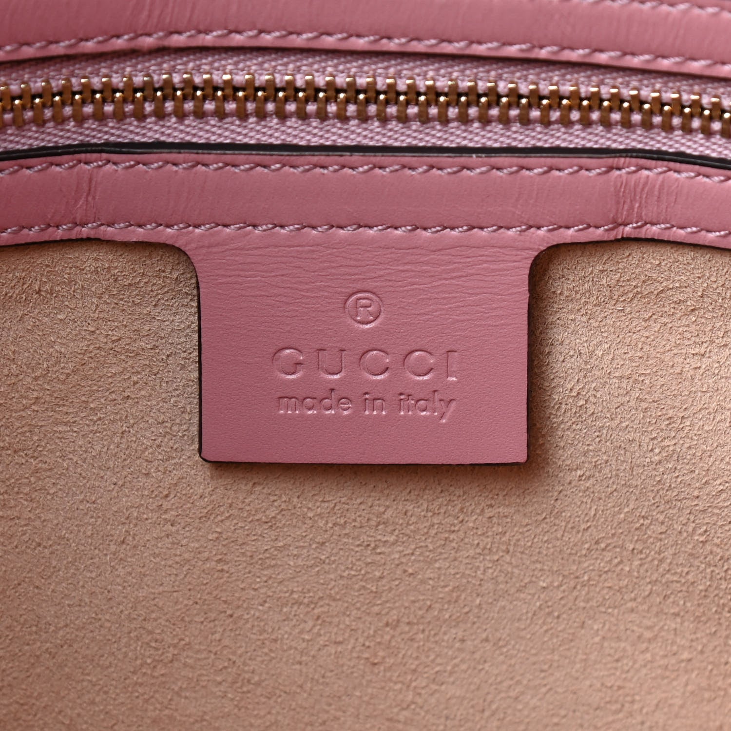 Gucci Guccissima Signature Linea A Foldover Tote Rose Baby Candy 8 of 9