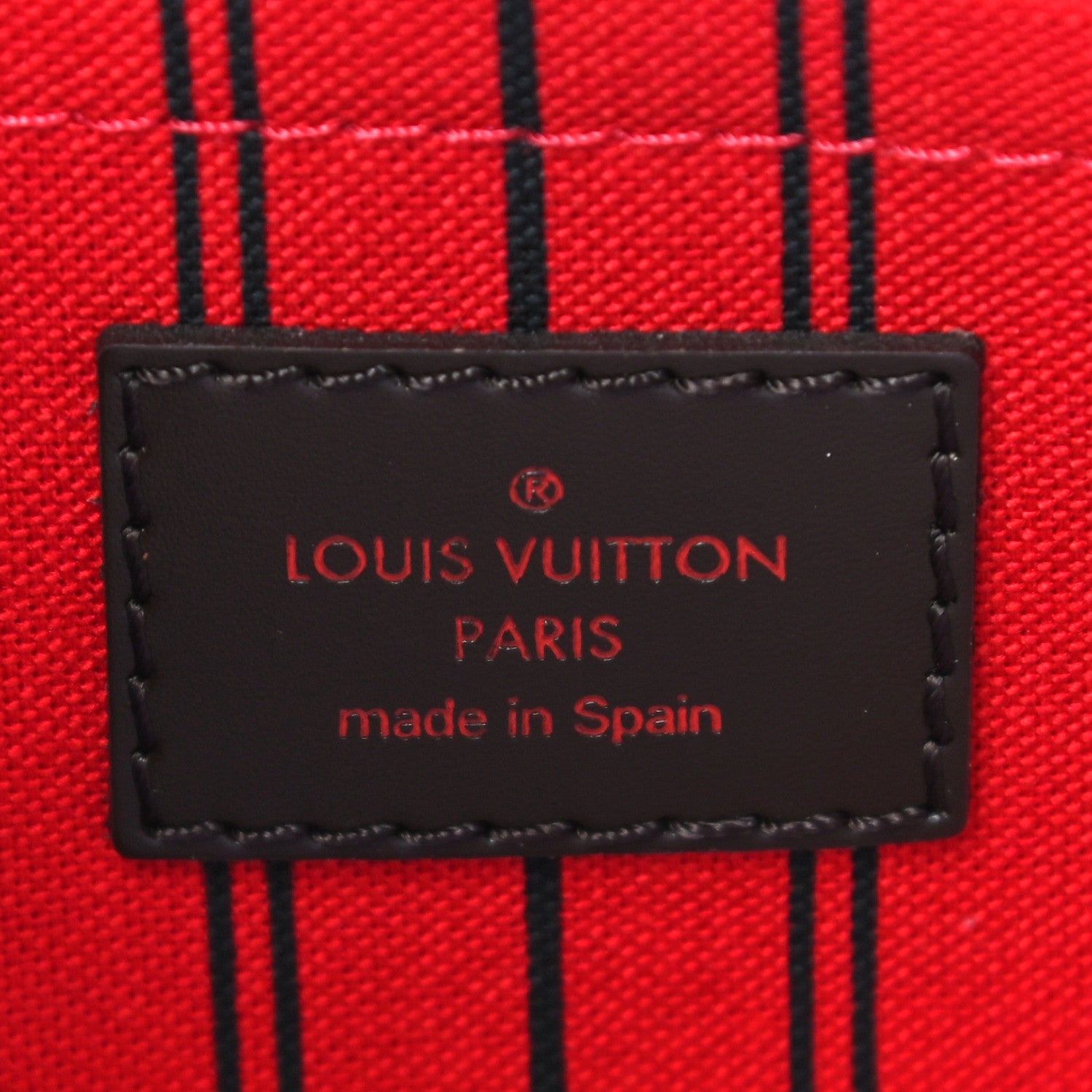 Louis Vuitton Damier Ebene Neverfull MM GM Pochette 6 of 10
