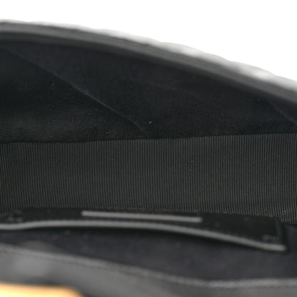 Saint Laurent Iridescent Calfskin Tri-Quilt Monogram Medium College Bag Black 5 of 9