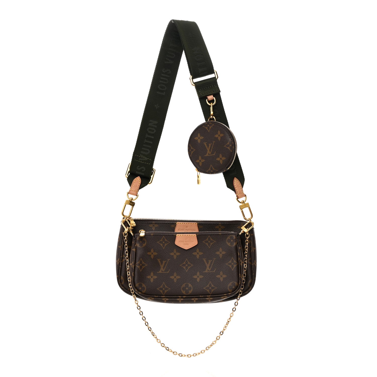 Louis Vuitton Monogram Multi Pochette Accessories Kaki 1 of 17
