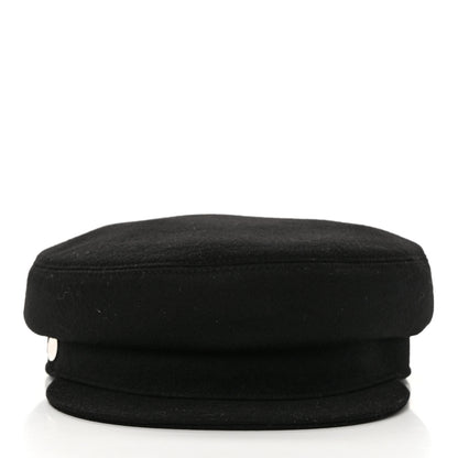 Hermes Cashmere Womens Deauville Cap 59 Black 3 of 10