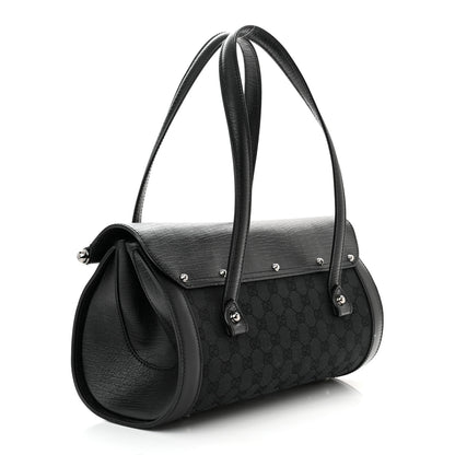 Gucci Monogram Bamboo Bullet Bag Black 3 of 10
