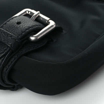Bottega Veneta Nylon Grained Calfskin Mini Buckle Shoulder Bag Black 9 of 10