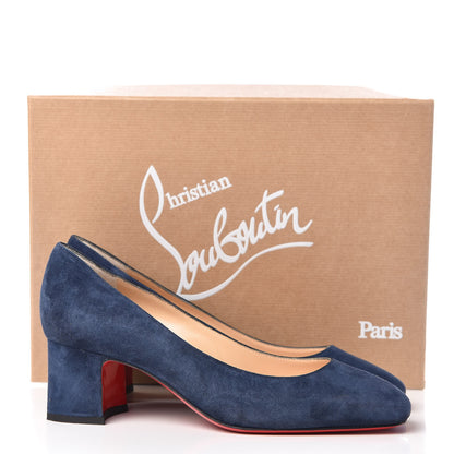 Christian Louboutin Veau Velours Donna Stud 55 Pumps 36.5 Bavarois 9 of 9