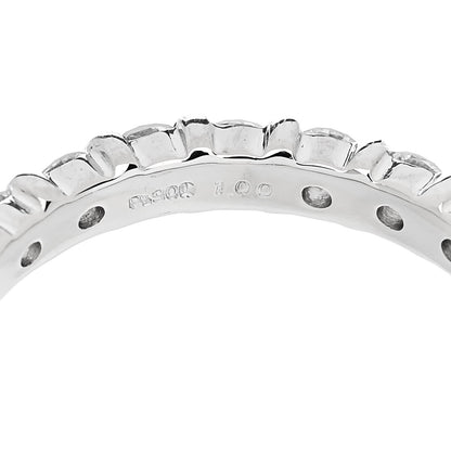 Parker & West by FASHIONPHILE Platinum Diamond 1.00ct Full Eternity Band Ring 47 4.25 8 of 8