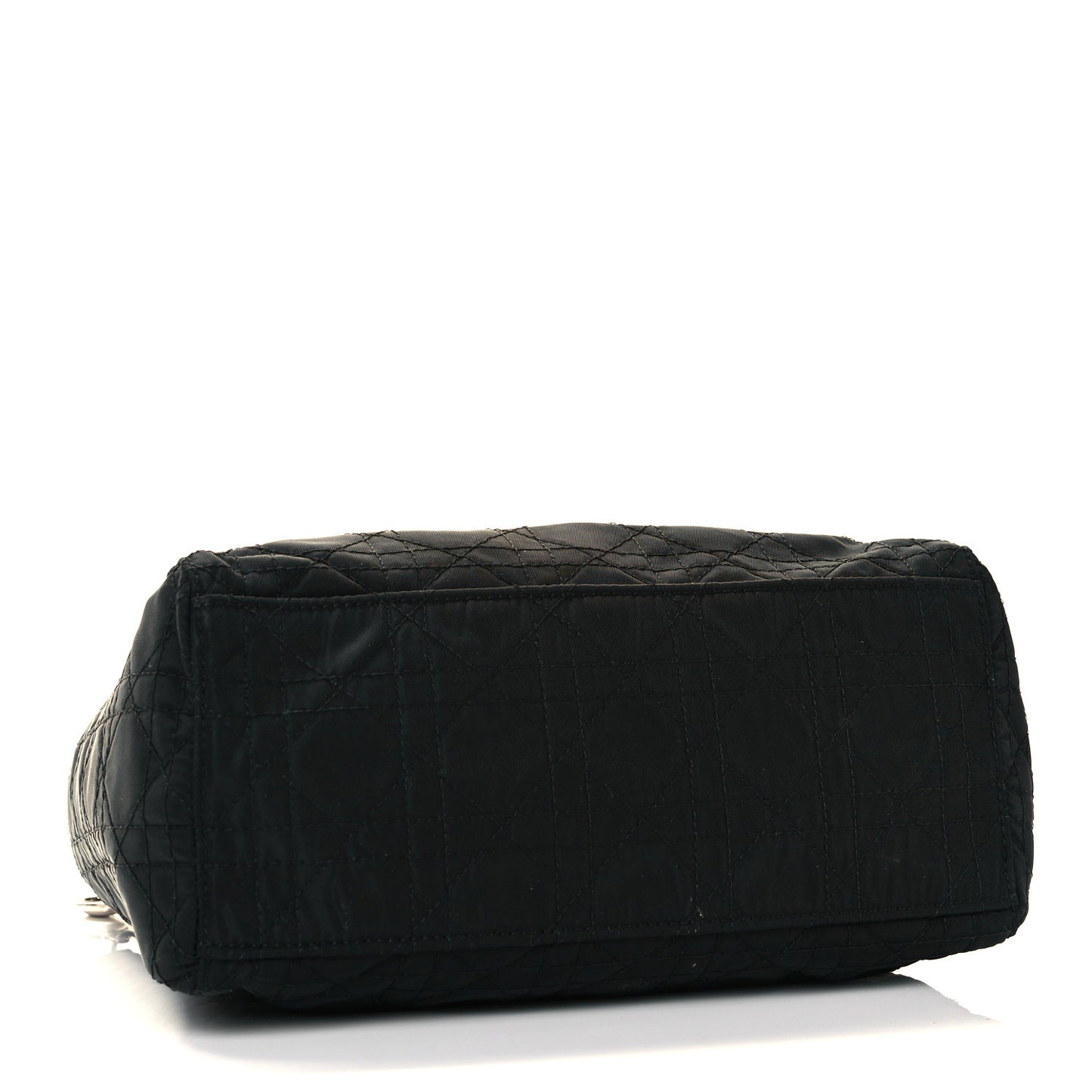 Nylon Cannage Medium Lady Dior Black