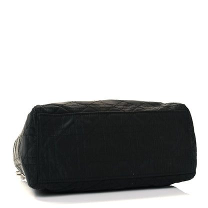 Christian Dior Nylon Cannage Medium Lady Dior Black 4 of 9