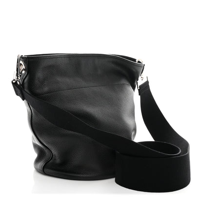 Prada Vitello Daino Bucket Bag Black 3 of 10