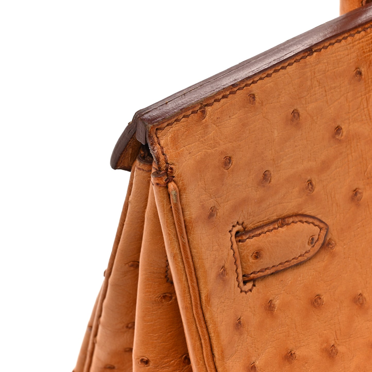 Ostrich Birkin 35 Gold
