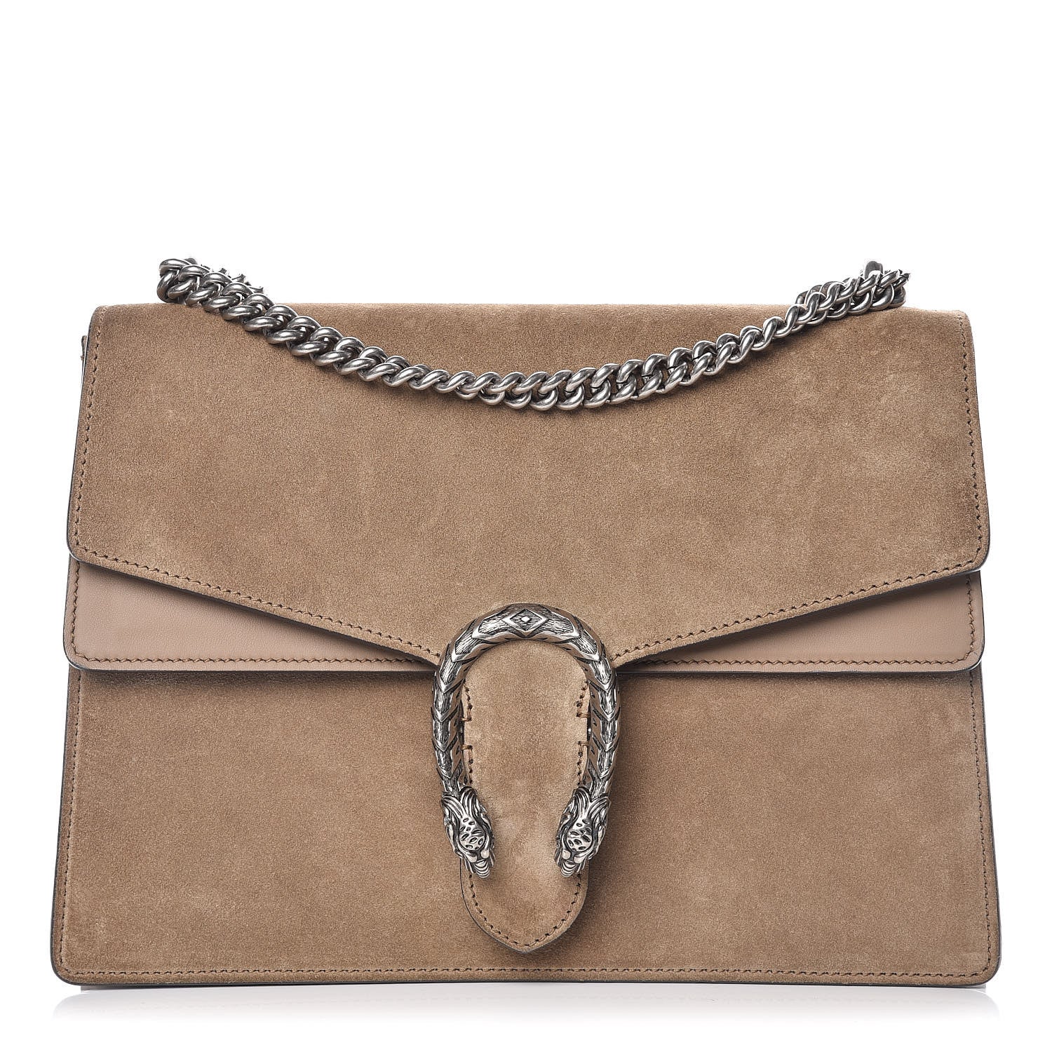 Gucci Suede Medium Dionysus Shoulder Bag Taupe 1 of 12