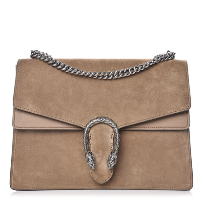 Gucci Suede Medium Dionysus Shoulder Bag Taupe 1 of 12