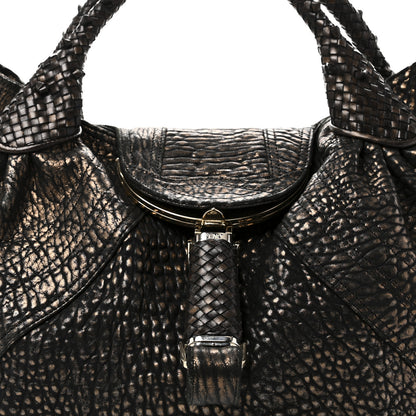 Fendi Metallic Nappa Nuvolata Bimetal Spy Bronze Black 6 of 8