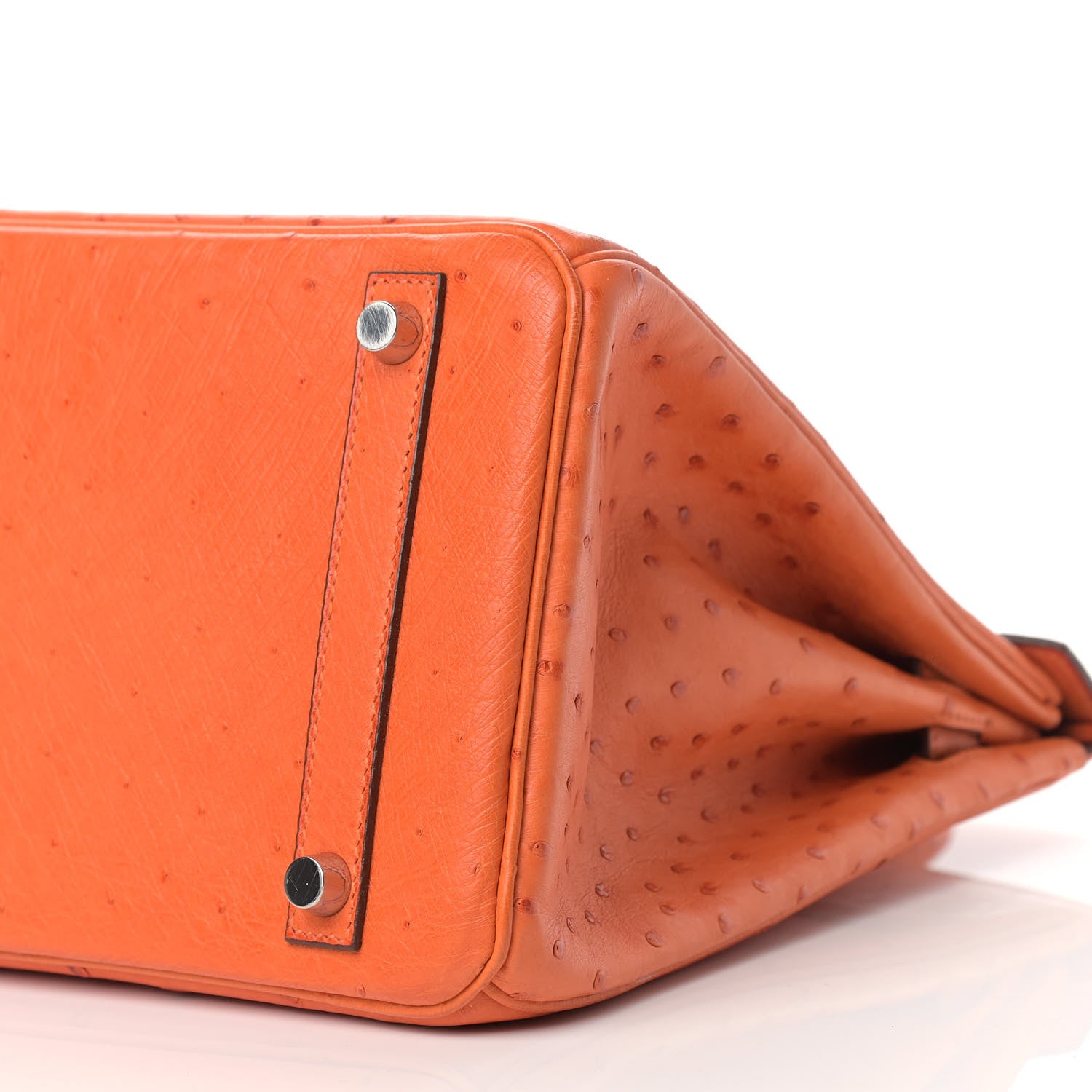 Hermes Ostrich Birkin 30 Tangerine 9 of 10