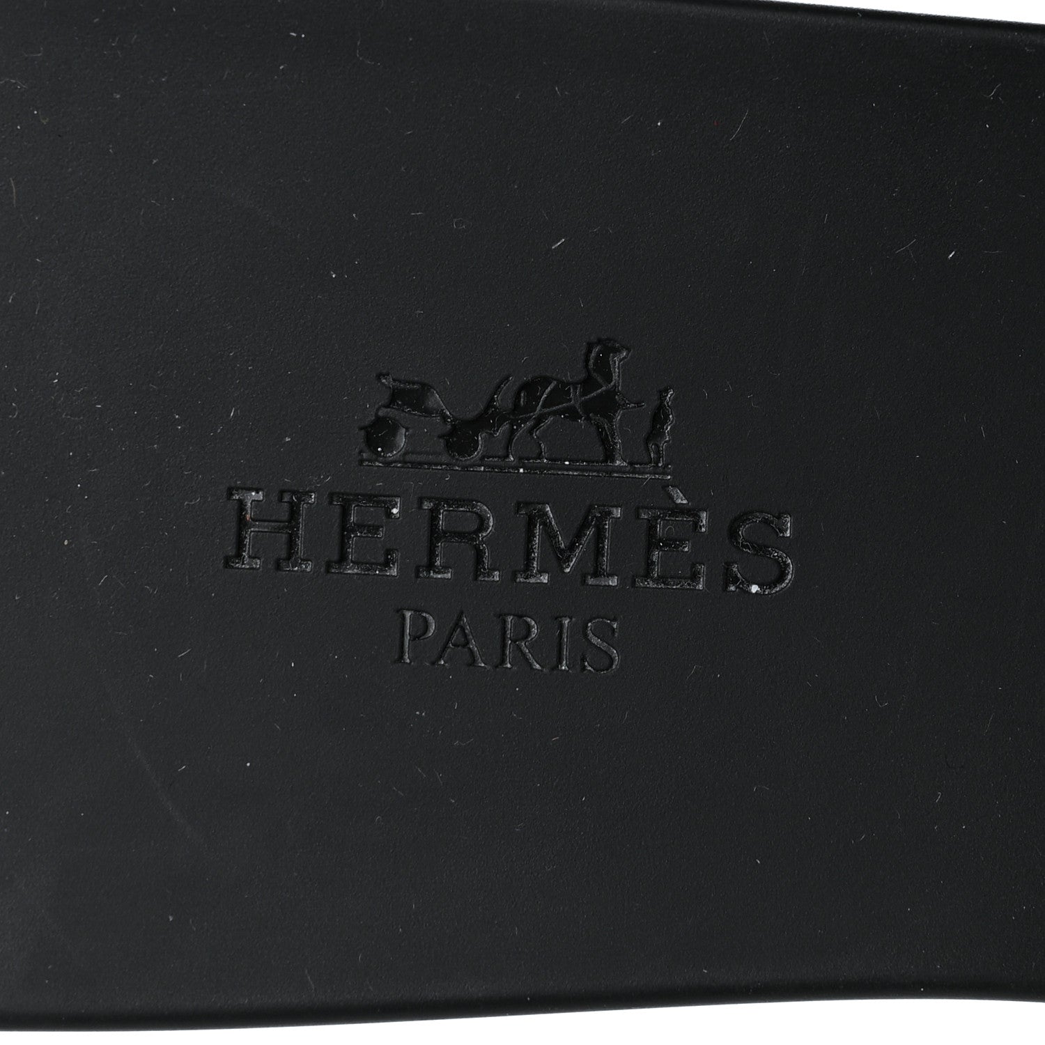 Hermes Rubber Aloha Sandals 38 Black 8 of 9