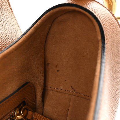 Christian Dior Grained Calfskin Saddle Bag Camello 10 of 10