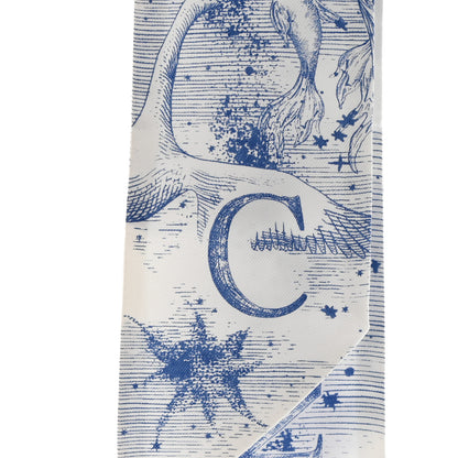 Christian Dior Silk ABCDior Tarot C Mitzah Scarf Blue 5 of 5