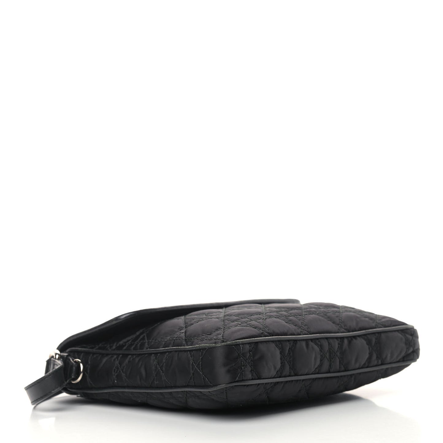 Nylon Cannage Charming Lock Bag Black