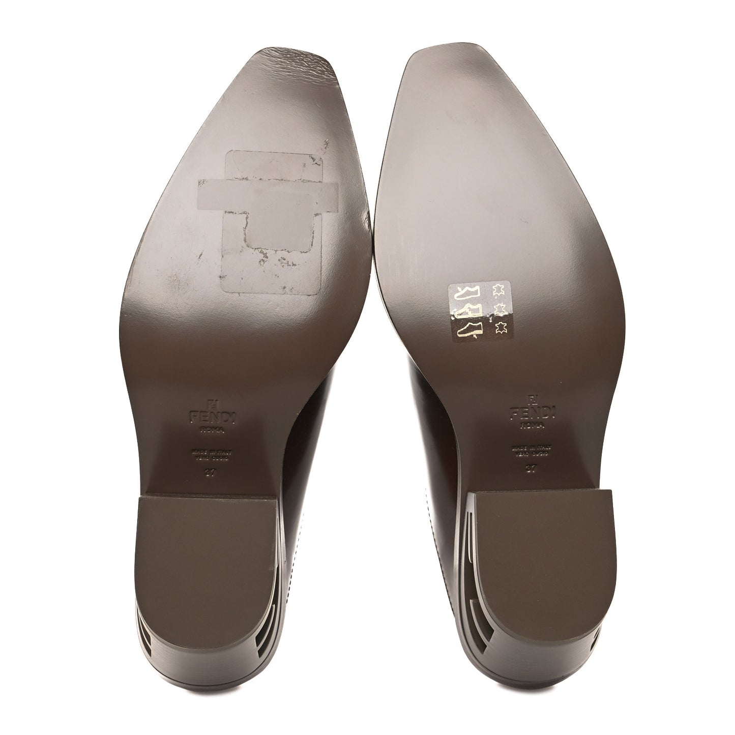 Vitello Abrasivato FF Cut Mules 37 Cuoio
