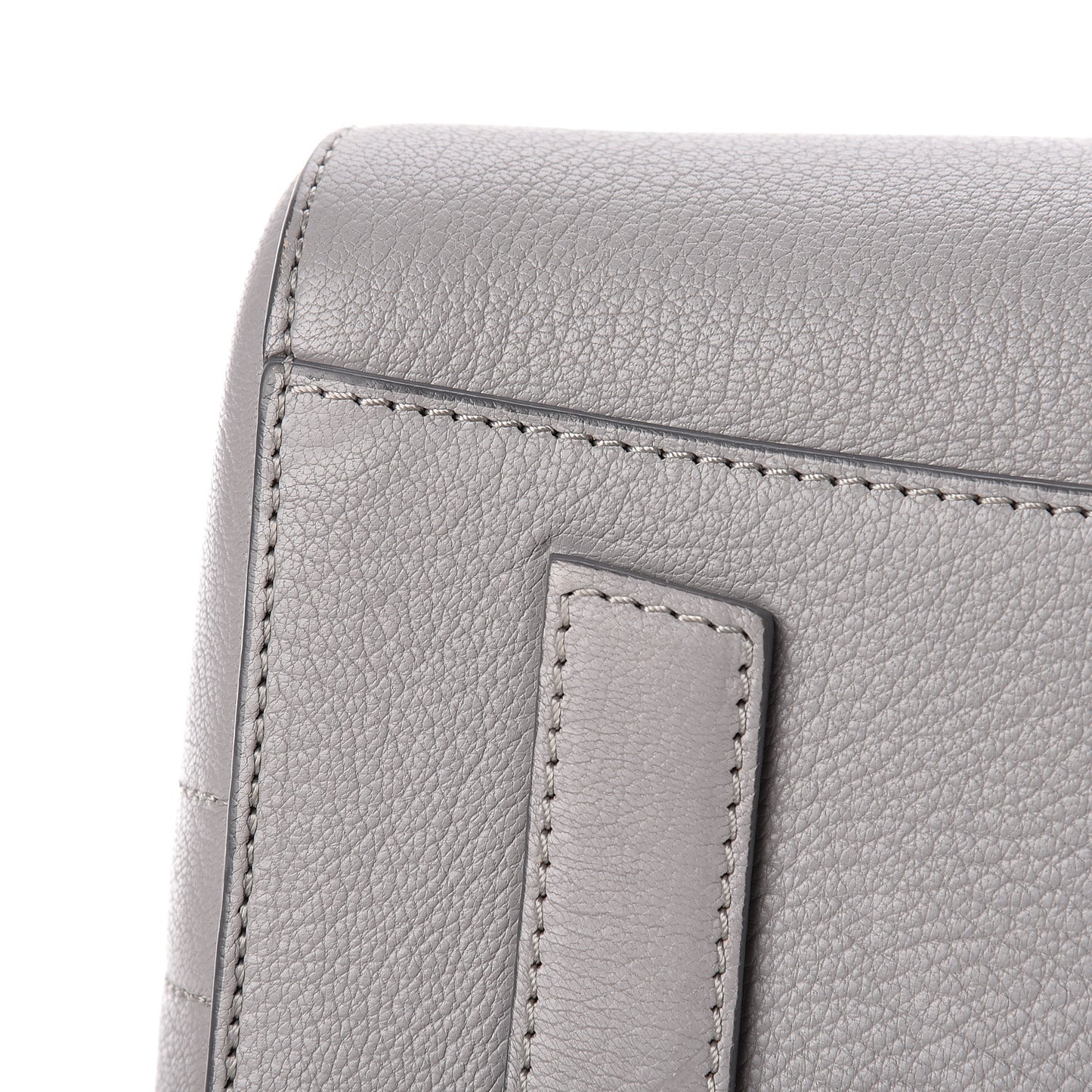 Sugar Goatskin Small Antigona Pearl Grey