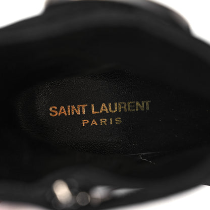 Saint Laurent Suede Joplin 50 Buckle Booties 39 Black 7 of 9