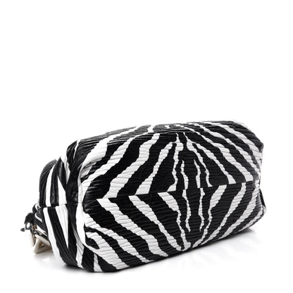 Bottega Veneta Nappa Zebra Print The Pouch Chain White Black 4 of 11