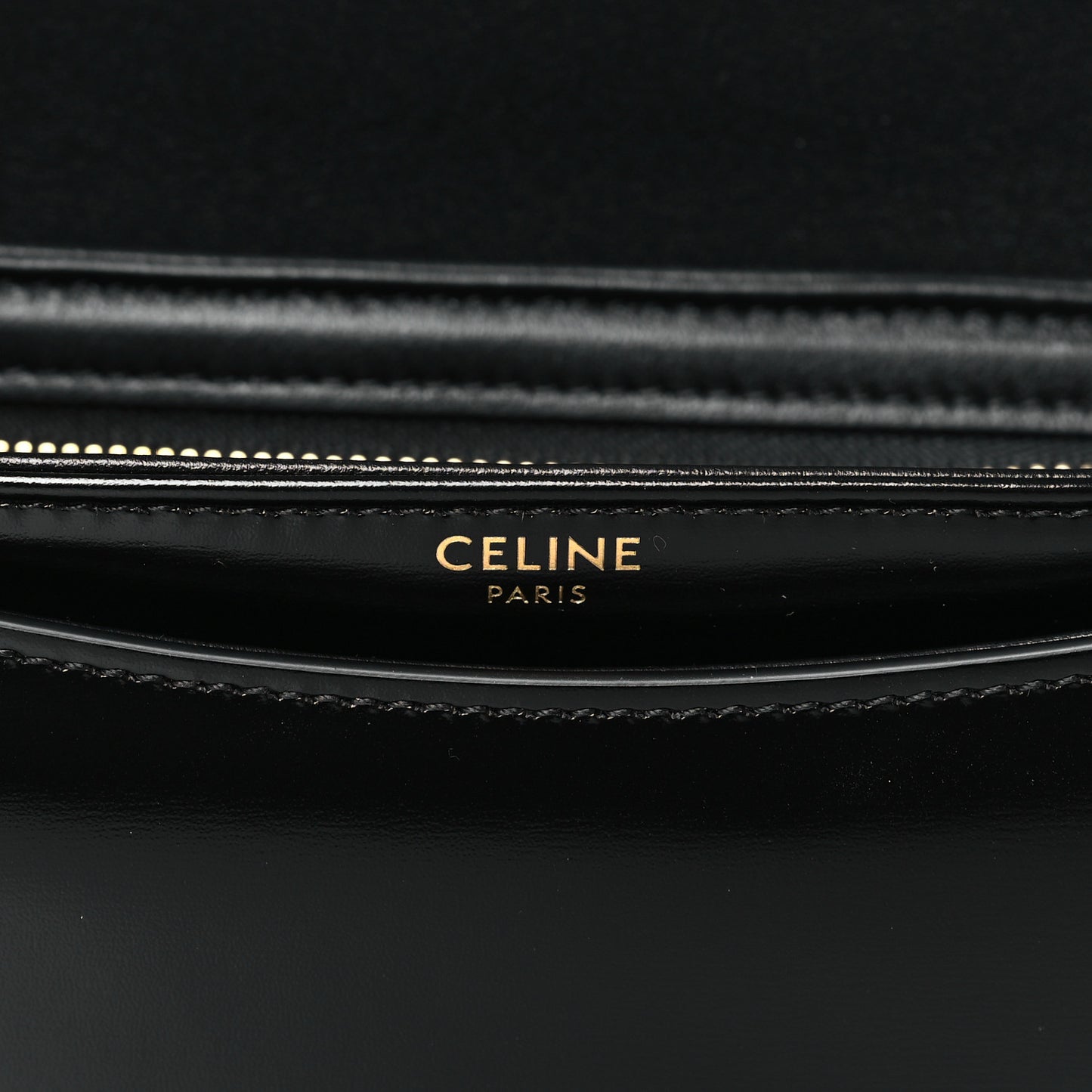 Shiny Calfskin Teen Besace Black