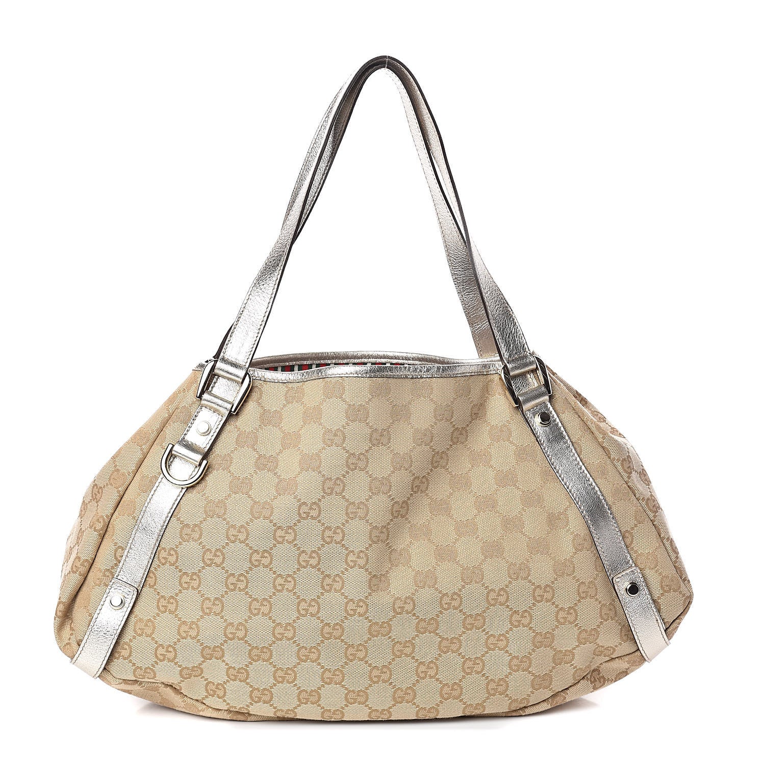 Gucci Monogram Medium Abbey Shoulder Bag Gold 1 of 9