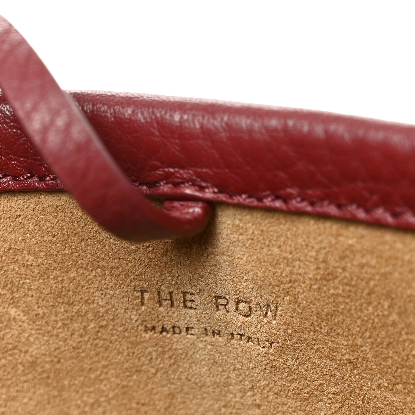 Grained Calfskin Small N/S Park Tote Terracotta