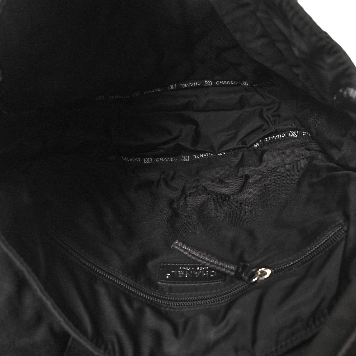 Chanel Canvas Pony Hair Quilted Sport CC Messenger Black 5 of 12