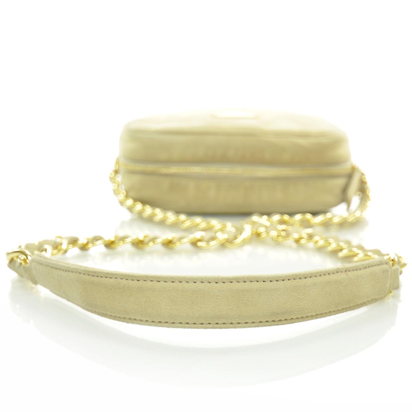 Suede Scamosciato Shoulder Bag Beige