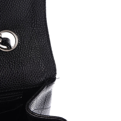 Chanel Caviar Quilted Jumbo Single Flap Black 9 of 10