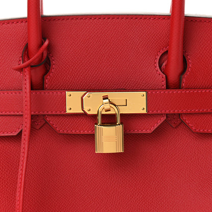 Hermes Epsom Birkin 30 Rouge Casaque 8 of 13