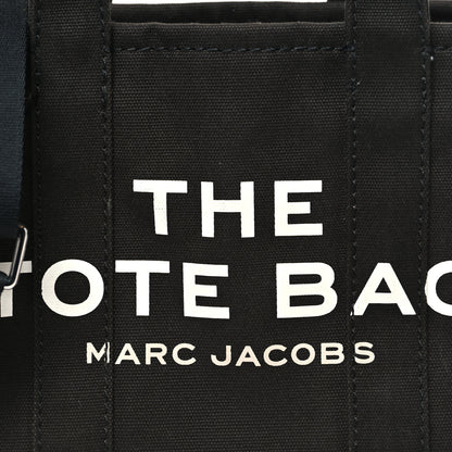 Marc Jacobs Cotton Canvas Small The Traveler Tote Bag Black 7 of 10