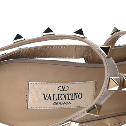 Valentino Garavani Patent Nappa Rockstud Ankle Strap 100mm Pumps 37.5 Black Poudre 7 of 9