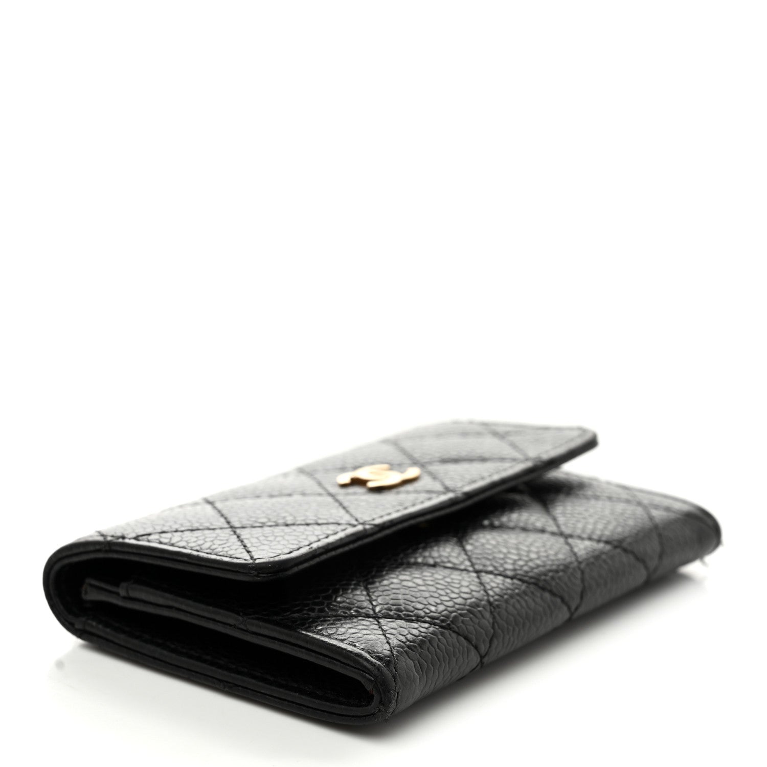 Chanel Caviar Quilted Flap Card Holder Black 4 of 10