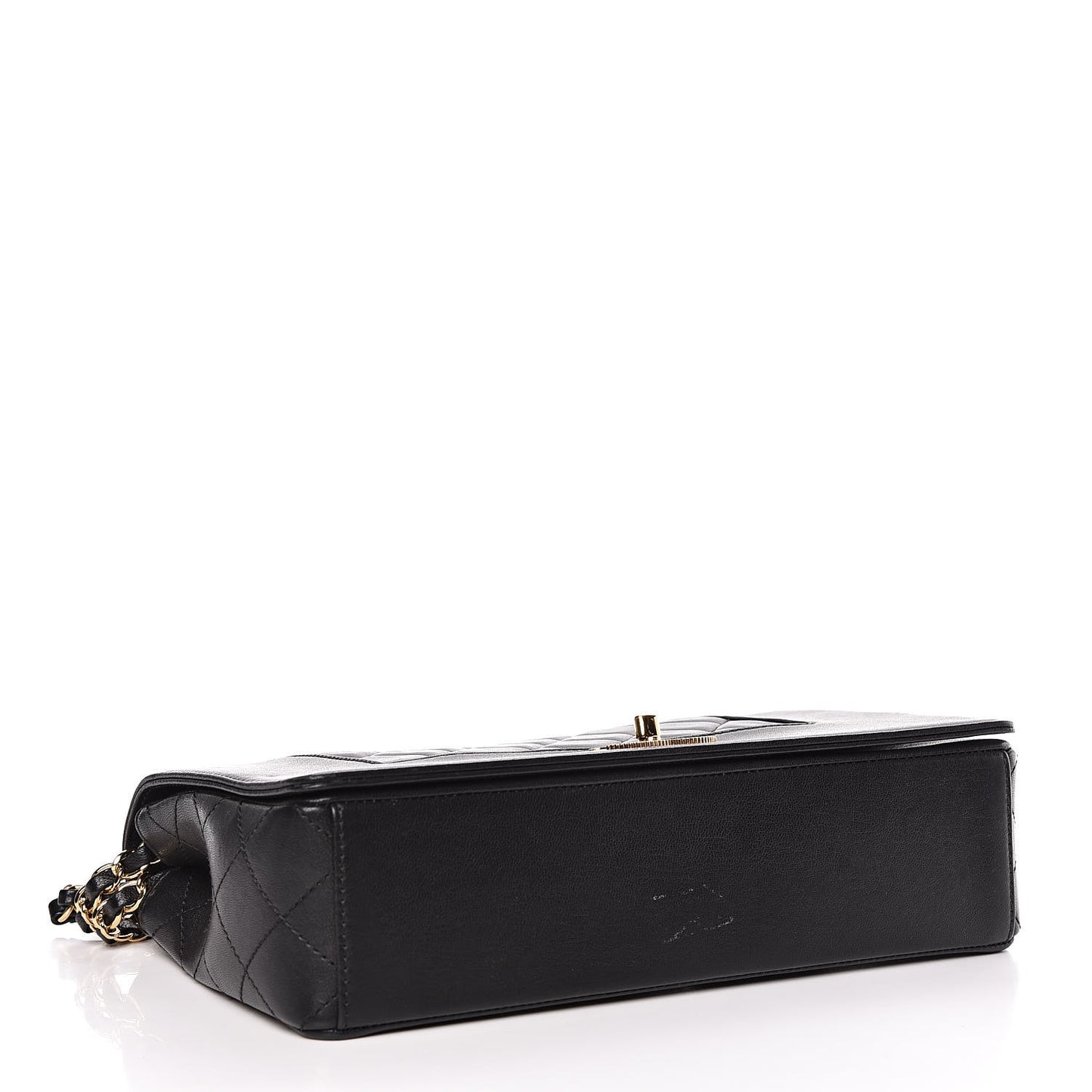 Sheepskin Quilted Vintage Mademoiselle Flap Black