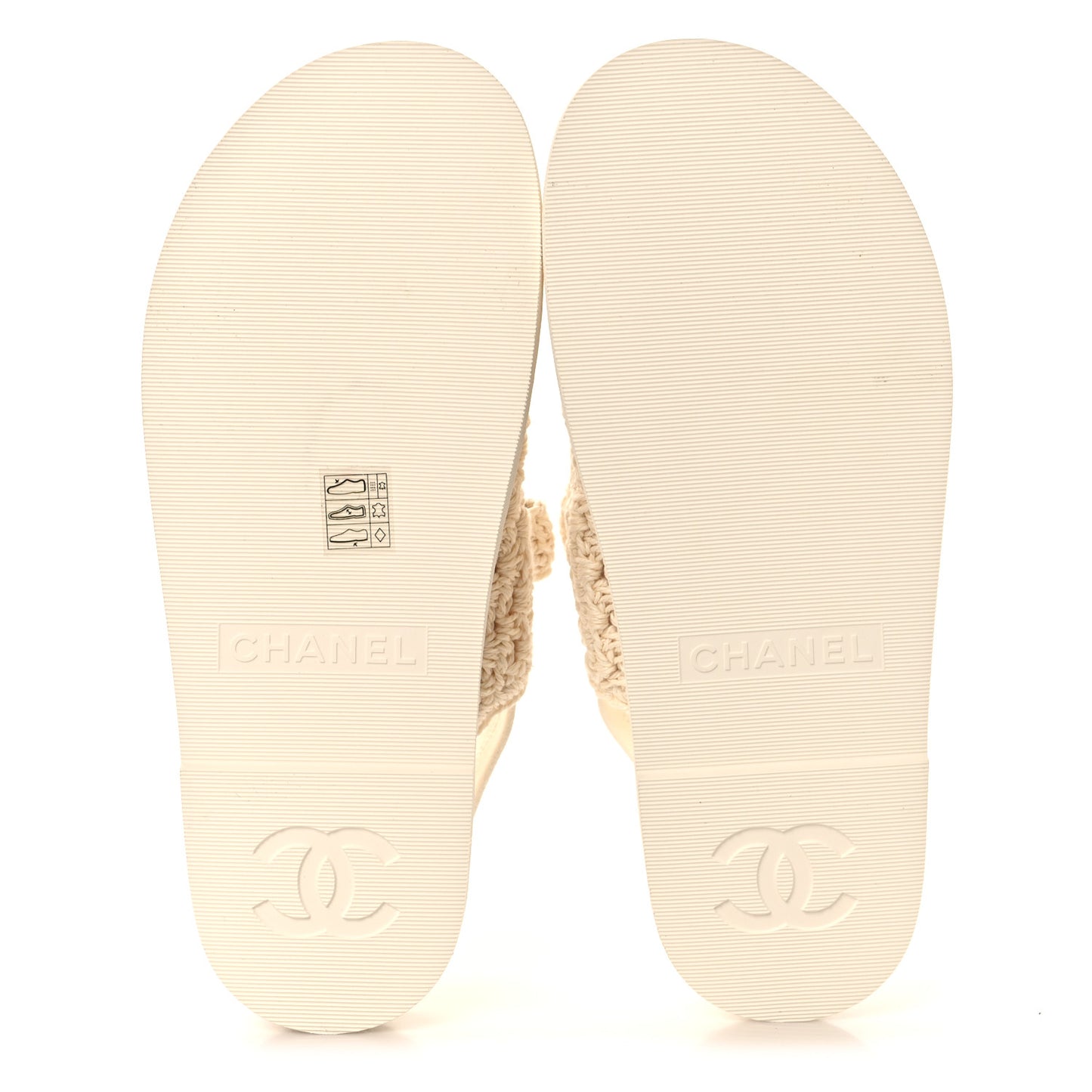 Crochet Velcro Dad Sandals 40 White