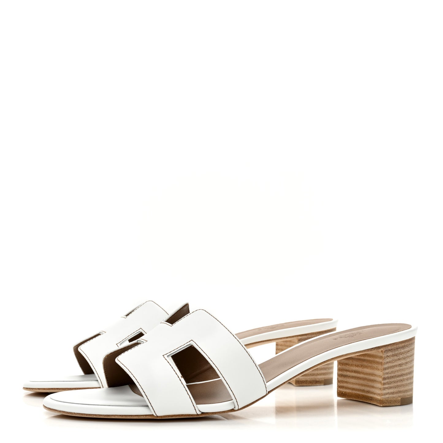 Calfskin Oasis Sandals 41.5 White