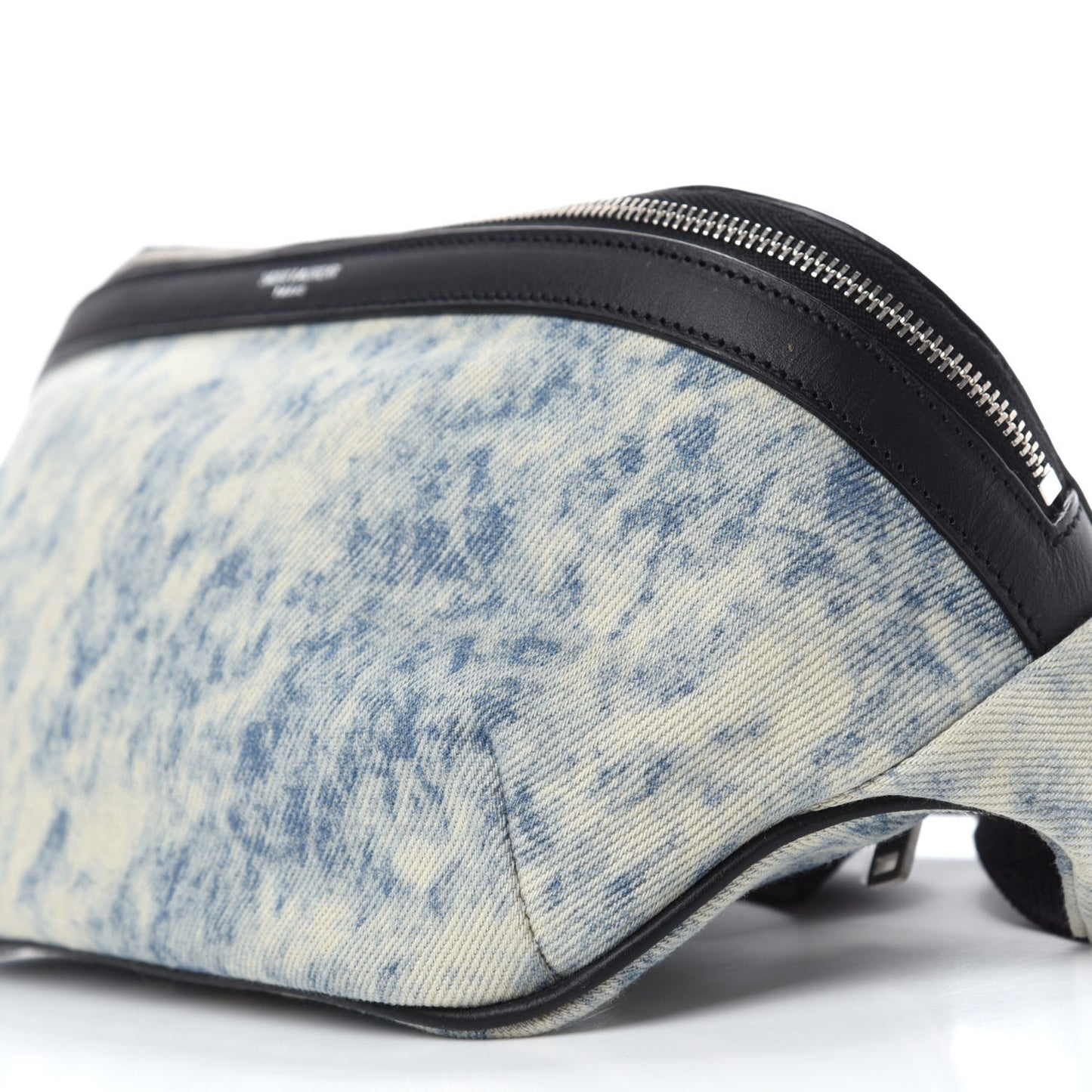 Denim Grunge Belt Bag Faded Blue