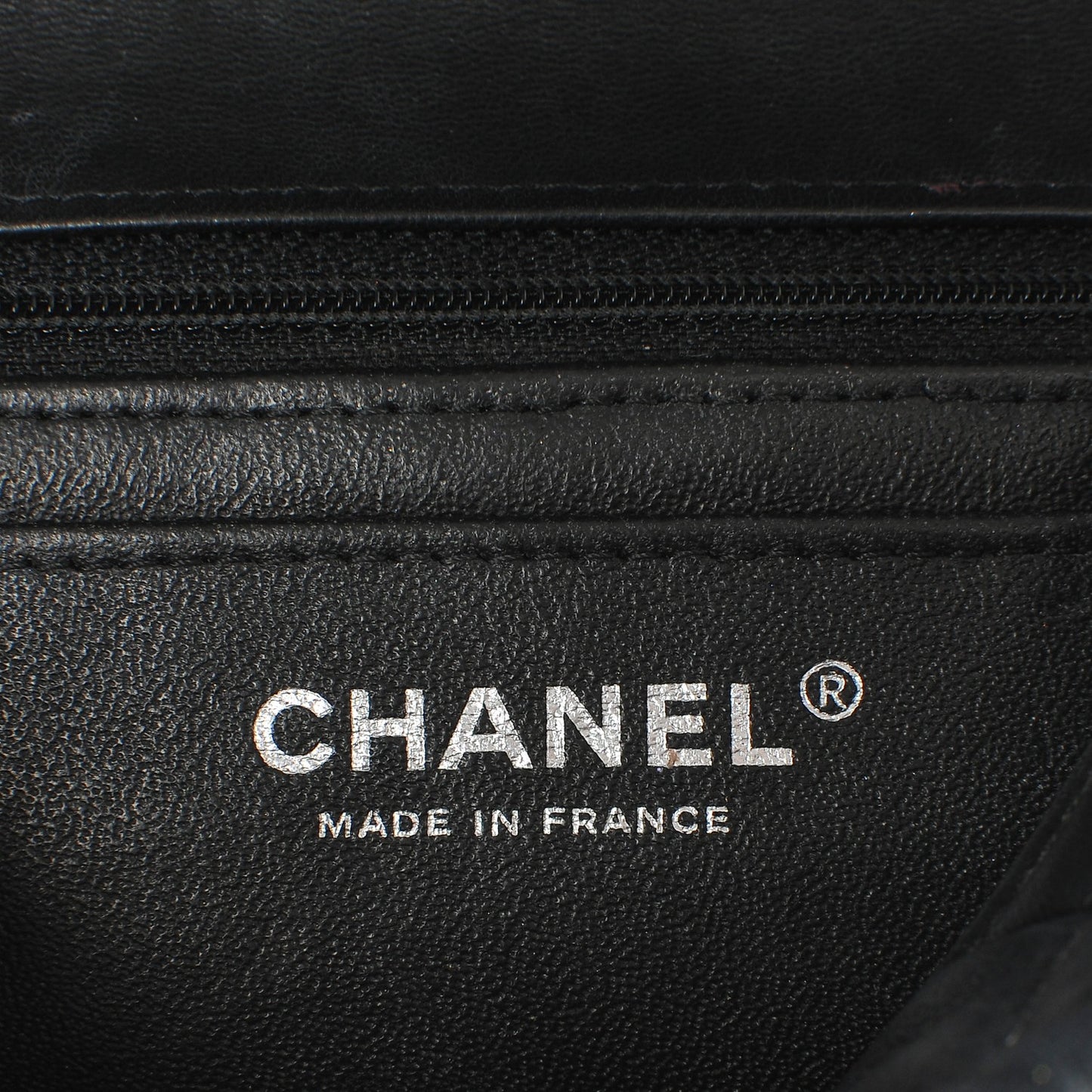 Lambskin Quilted Mini Square Flap Black
