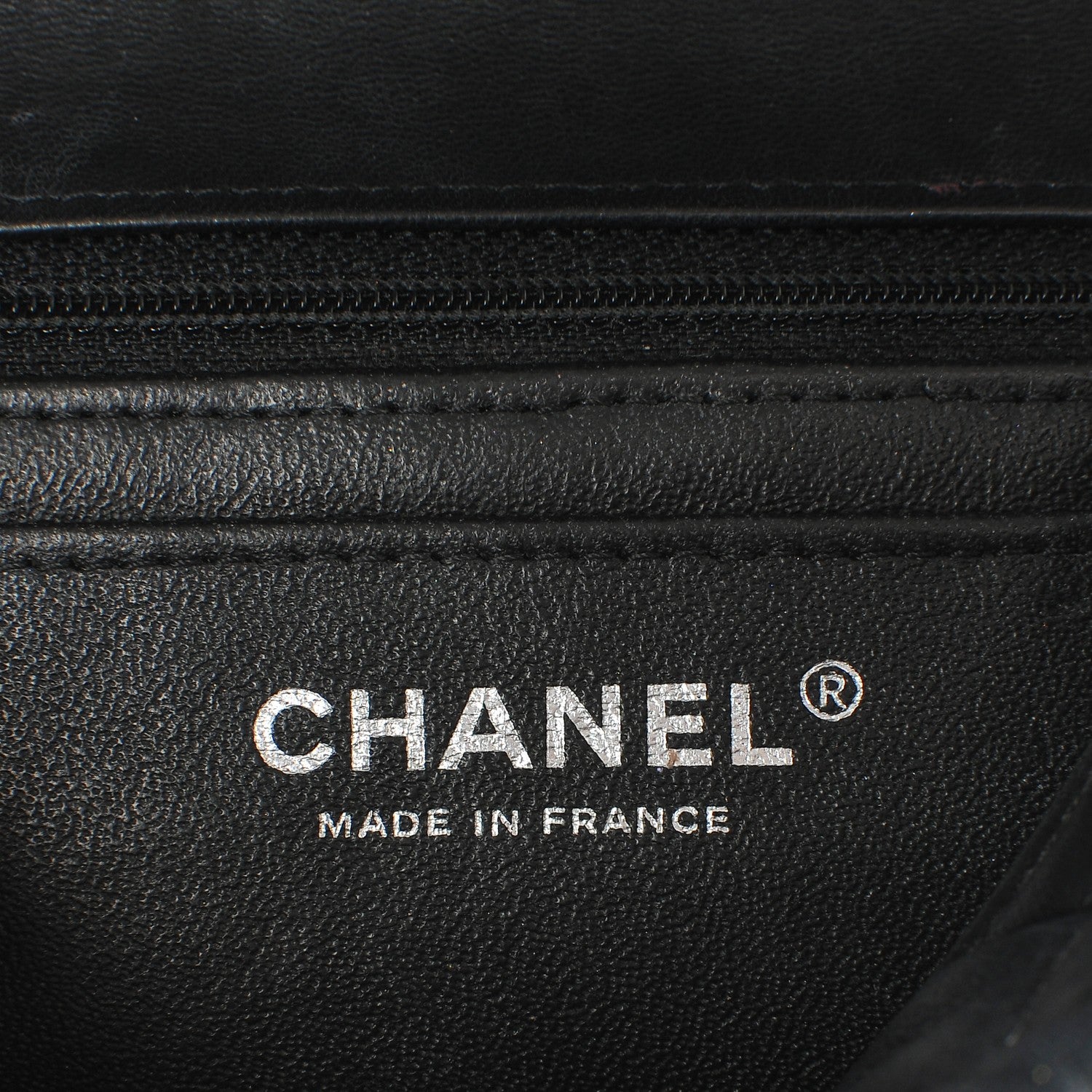 Chanel Lambskin Quilted Mini Square Flap Black 9 of 12