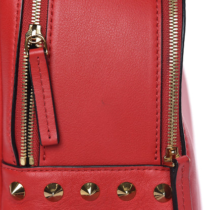 MCM Calfskin Mini Duchess Polke Studs Backpack Red 18 of 18