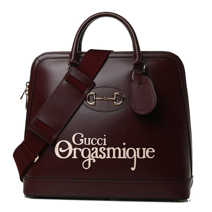 Gucci Calfskin Orgasmique Horsebit 1955 Duffle Bag Brown 1 of 15