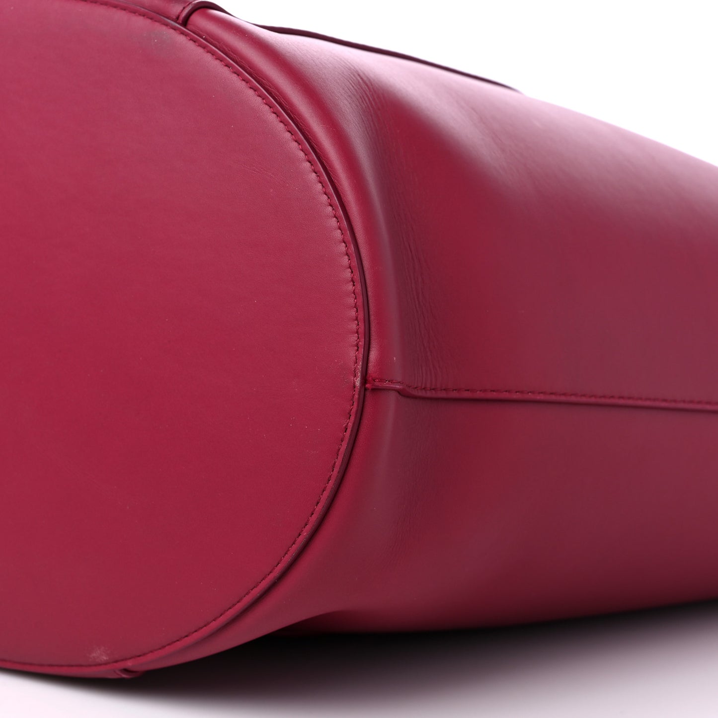 Calfskin Basket Tote Amaranto