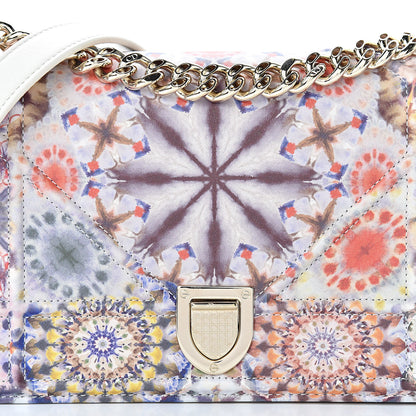 Christian Dior Calfskin Printed Small KaleiDiorscopic Diorama Flap Bag Latte Multicolor 9 of 14