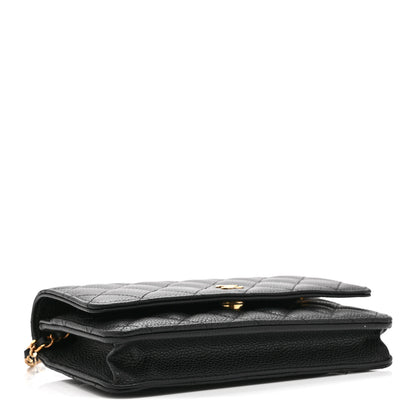 Chanel Caviar Quilted Wallet on Chain WOC Black 4 of 11